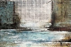 Ablandig -  40x40 cm.  / Acryl auf Leinwand