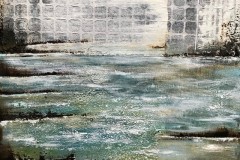 Auflandig - 40x40 cm.  / Acryl auf Leinwand