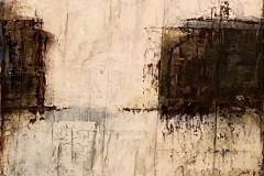 Bootslager-  30 x 30 cm.  / Acryl auf Leinwand