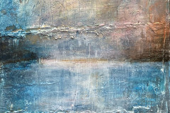 Morgenröte  - 30 x 30 cm.  / Acryl auf Leinwand
